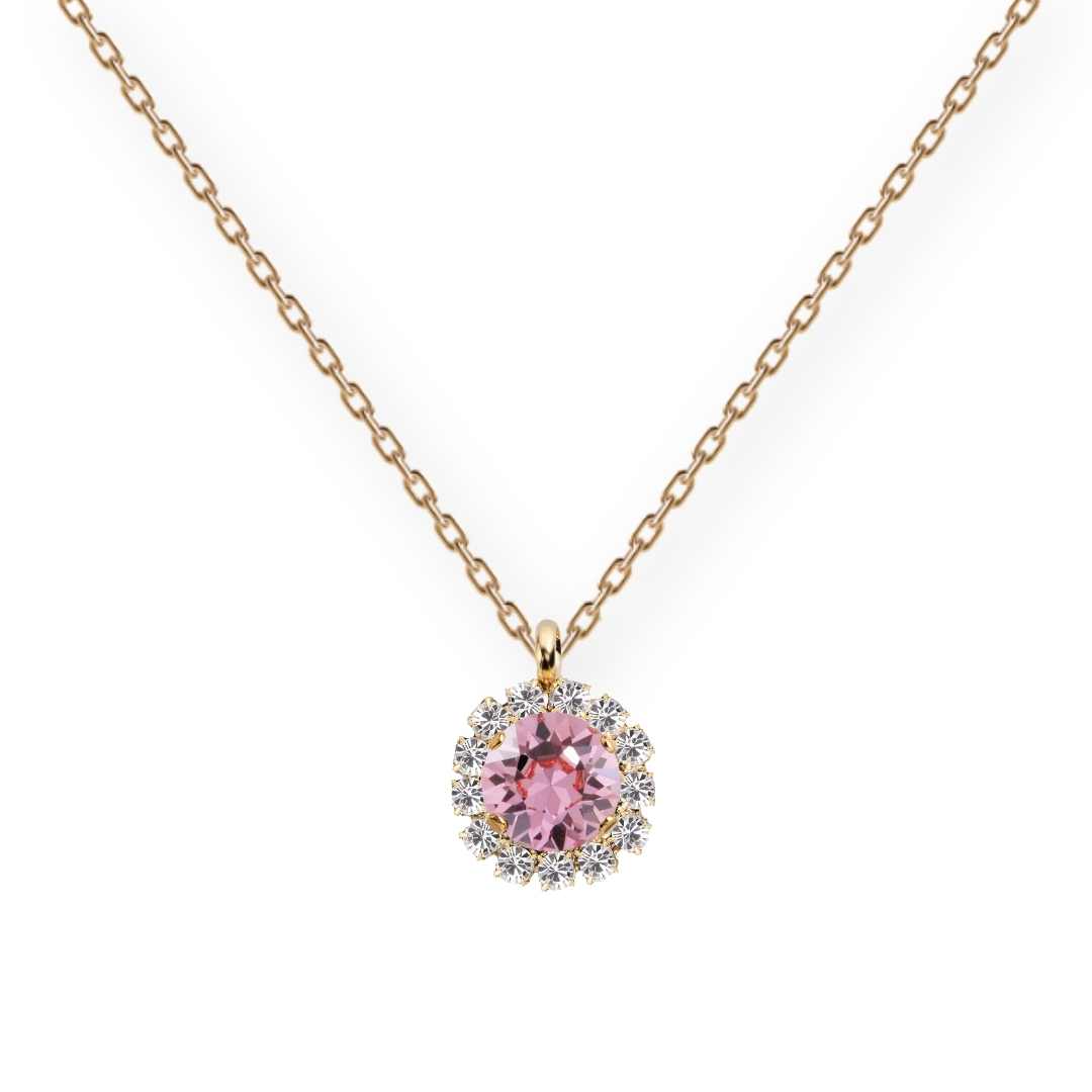 Luxurious necklace, 8mm crystal