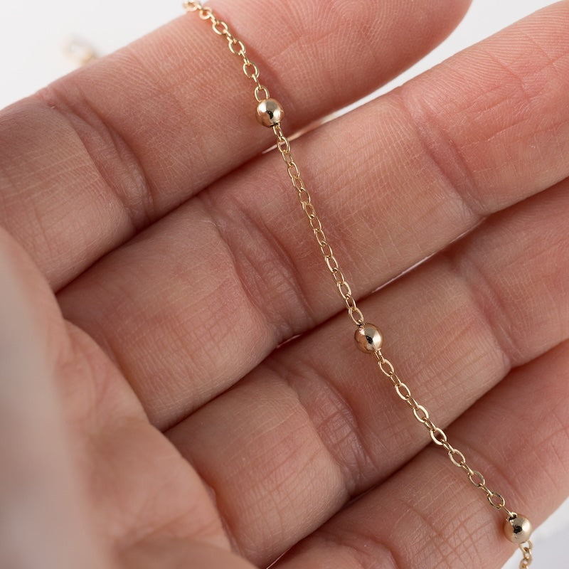 Kājas ķēdīte rose gold