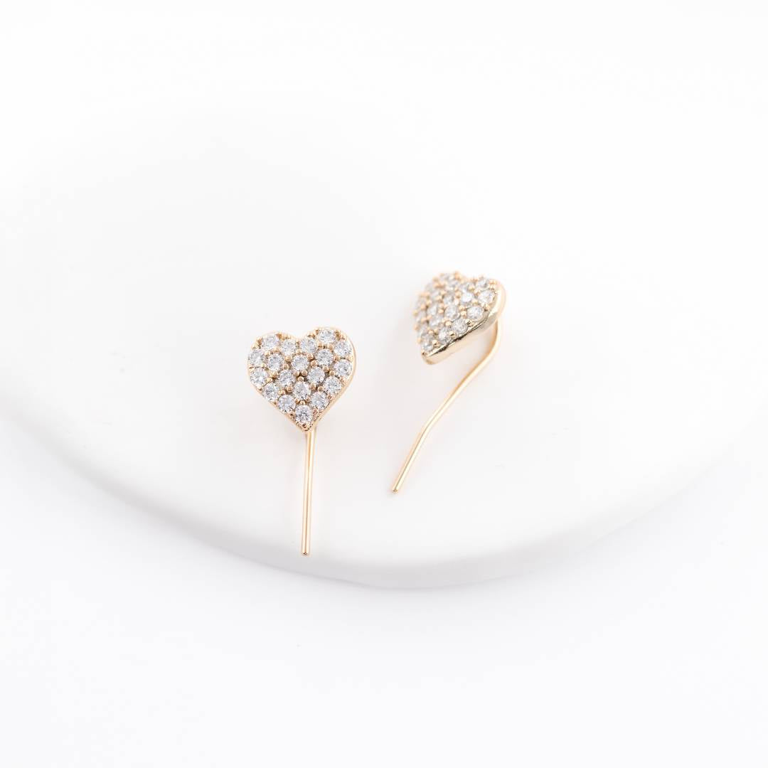 Rose Gold auskari Vaira