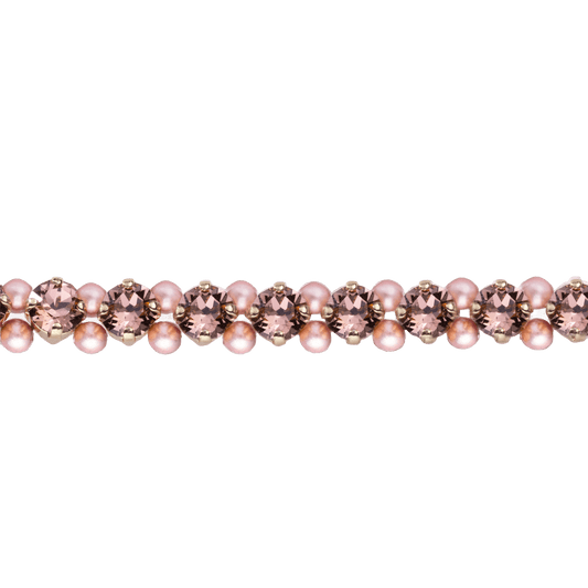 Beaded crystal bracelet, 5mm crystals