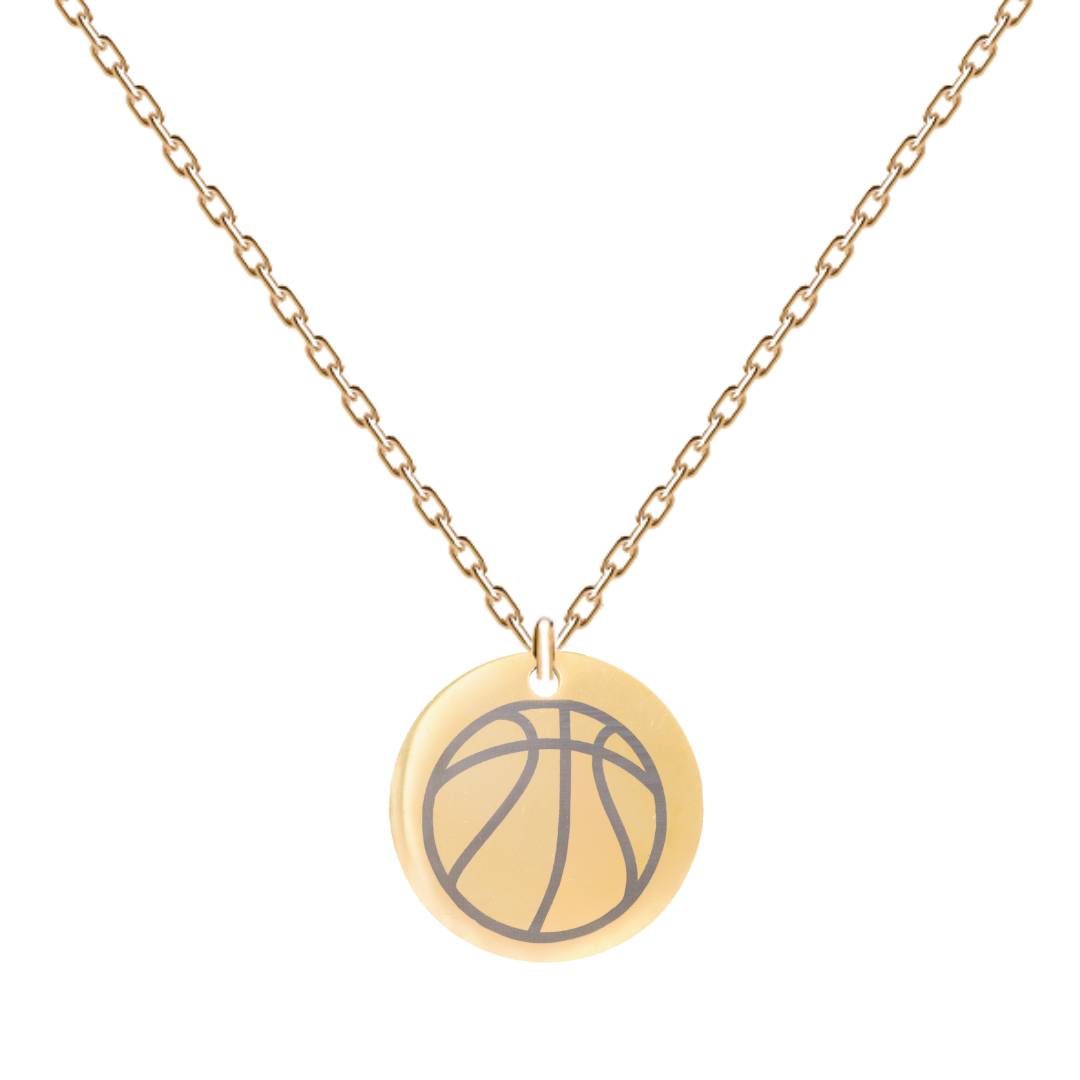 Kaklarota un atslēgu piekariņš ar sporta bumbu gravējumu