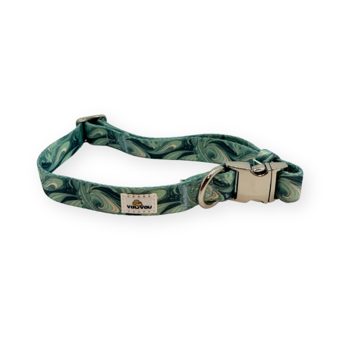 Suņu kaklasiksna VILNIS ar personalizētu gravējumu sudraba