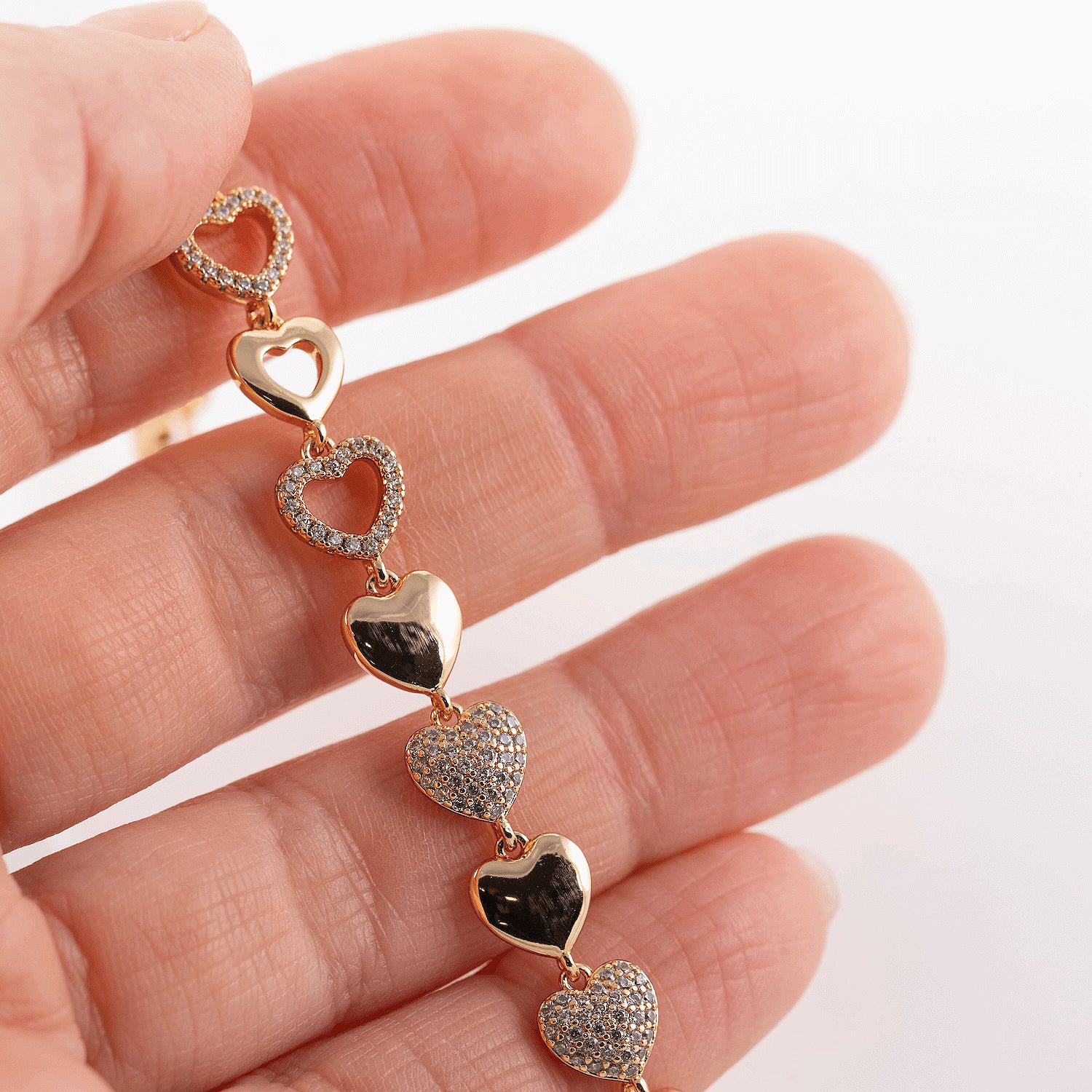 Rokassprādze ar kristāliem 'EVIJA'