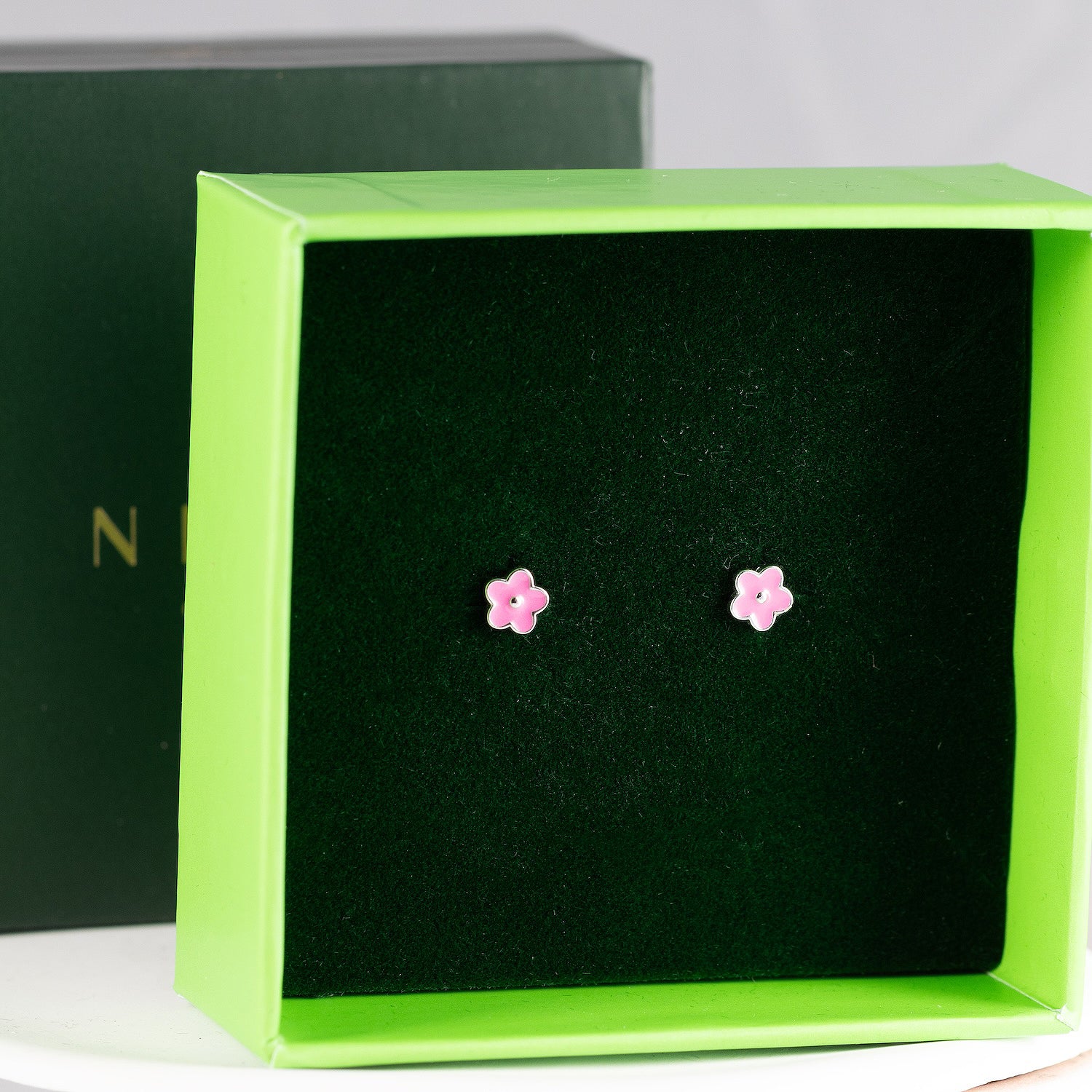 Antialerģiski bērnu nagliņauskari 'MOANA' puķītes