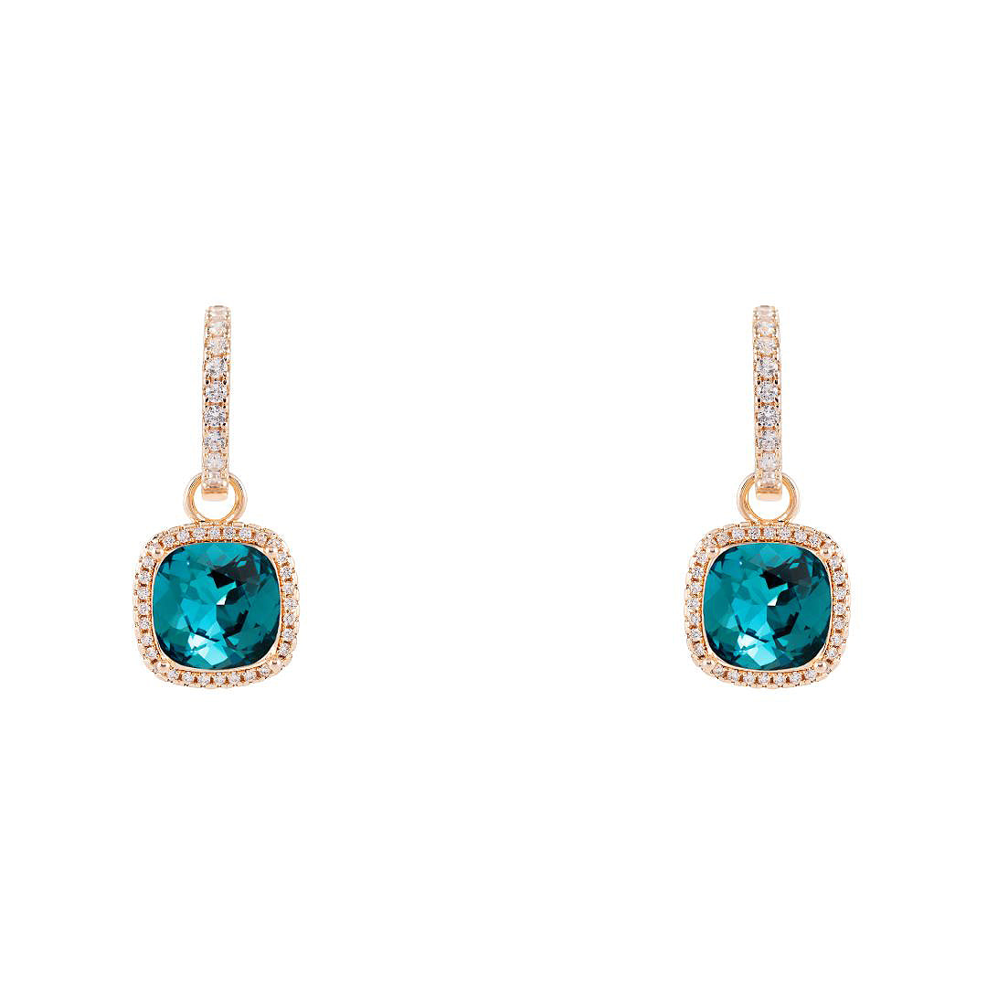 Antialerģiski auskari transformeri divi vienā tirkīza