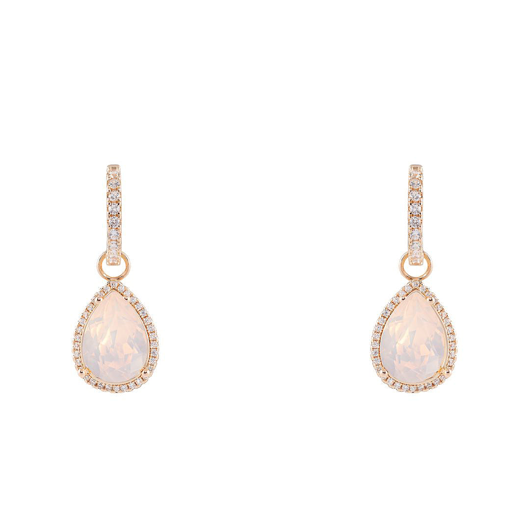 Antialerģiski lasīšu auskari transformeri divi vienā maigi rozā