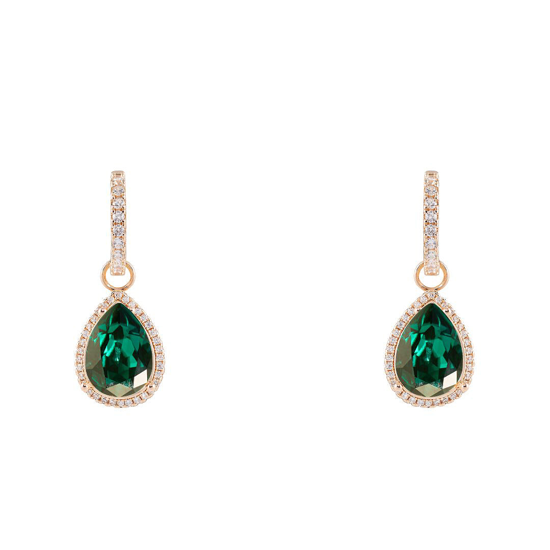 Antialerģiski lasīšu auskari transformeri divi vienā zaļi