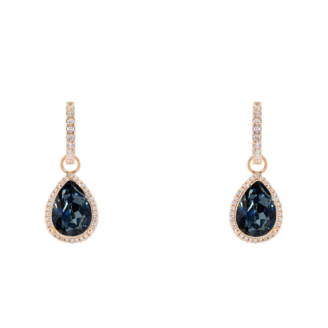 Antialerģiski lasīšu auskari transformeri divi vienā zili