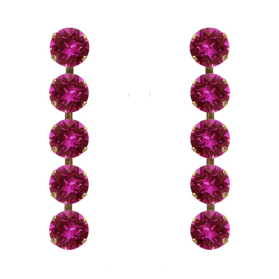 antialerģiski gari nagliņauskari ar fuksijas kristāliem