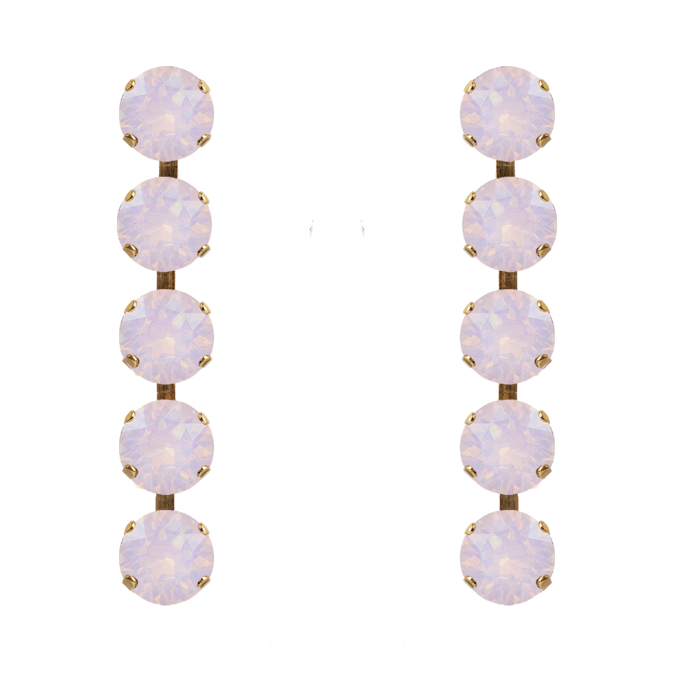 antialerģiski gari nagliņauskari ar maigi rozā kristāliem