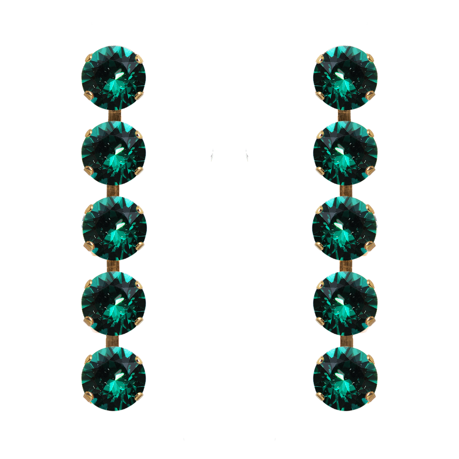 antialerģiski gari nagliņauskari ar zaļiem kristāliem