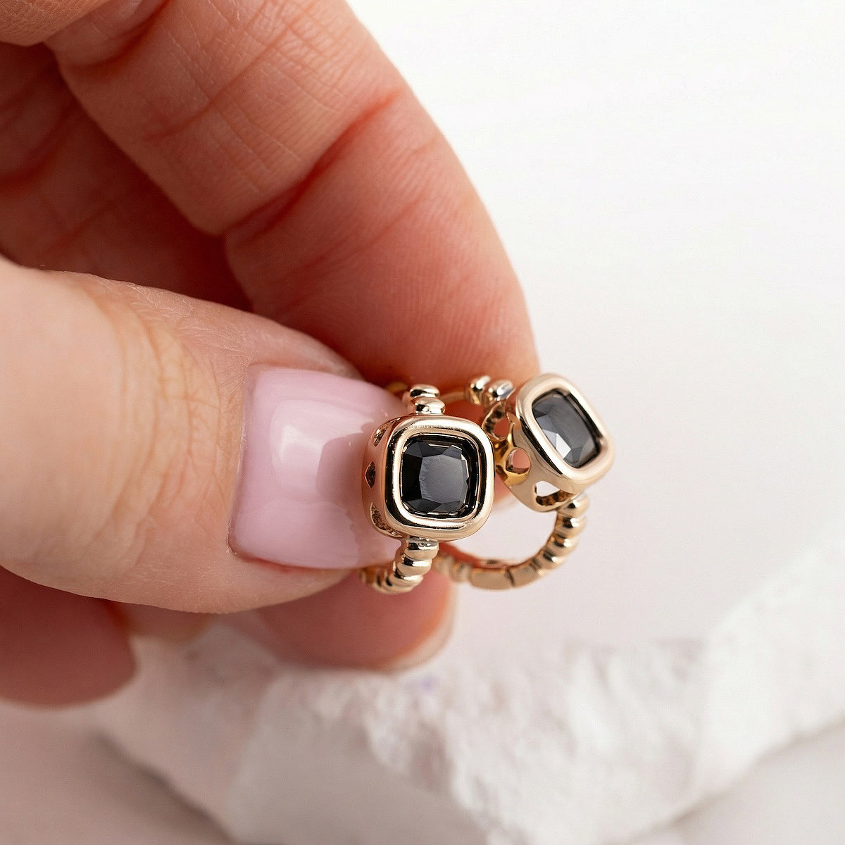 antialerģiski auskari ar kristāliem 'MICHELLE'