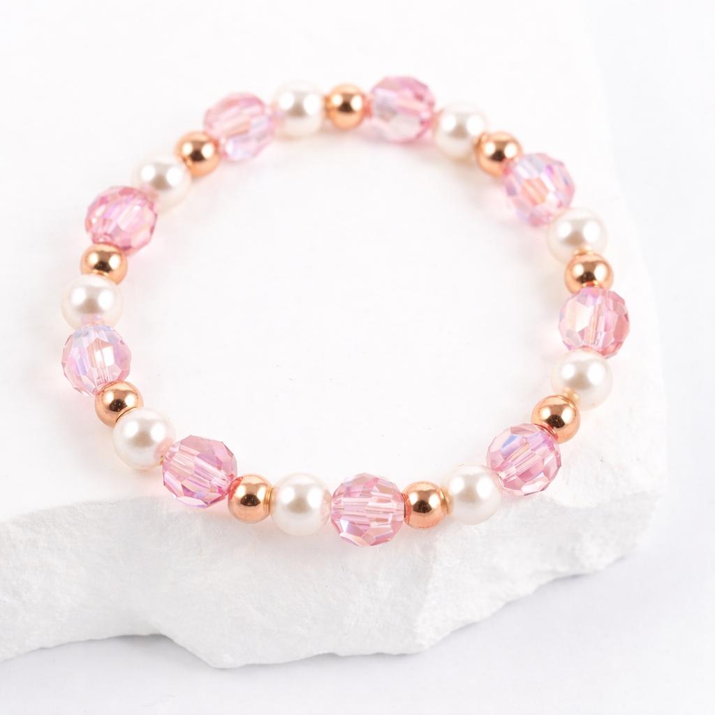 kristāla pērlīšu aproce