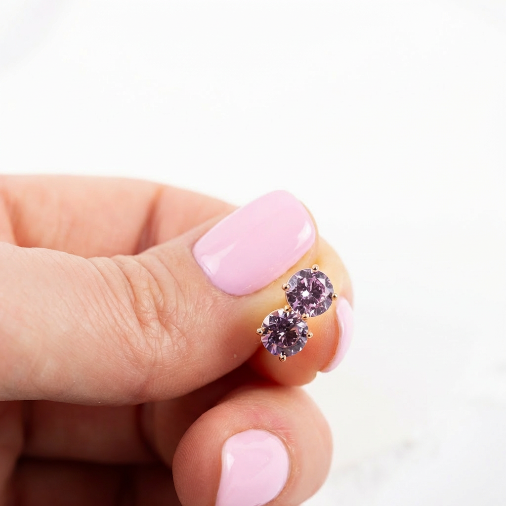 24k apzeltīti auskari, mitrumizturīgi