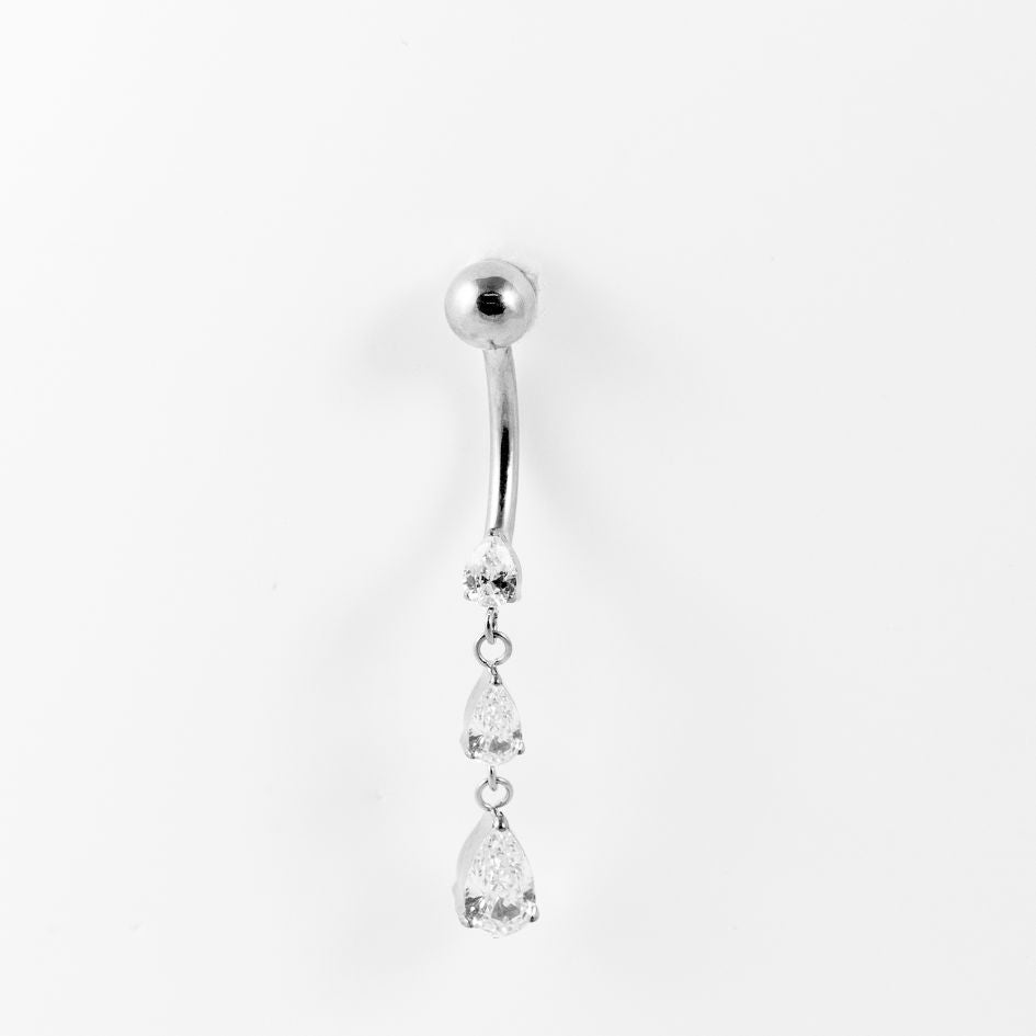 Nabas pīrsings 'BELLA' ar skrūvējamu galiņu