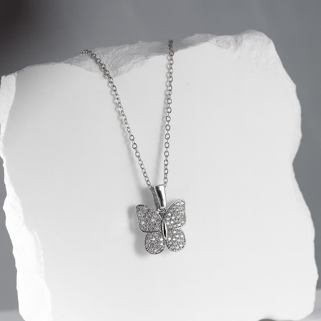 Personalizēta sudraba kaklarota ar kristālu kulonu 'TAURENĪTIS'