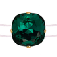 Neredzamā rokassprādze ar emeralda kristālu